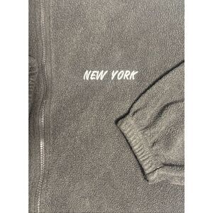 New York City Zip Up Fleece Sweater Tipsy Brand Size 2XL XXL Black